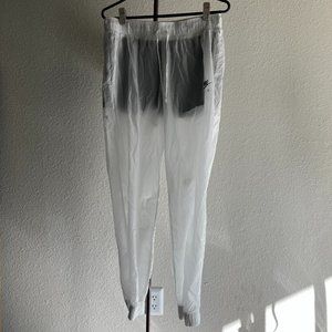 NWOT Nike Air Women's White Woven Sheer Running Pants Size L DJ0903 100